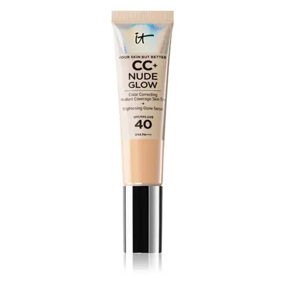 IT Cosmetics Your Skin But Better CC + Nude Glow make-up pro rozjasnění pleti SPF 40 odstín Fair