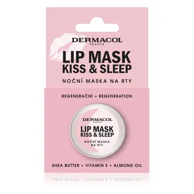 Dermacol Kiss & Sleep noční maska na rty vůně Bílá čokoláda 12 g