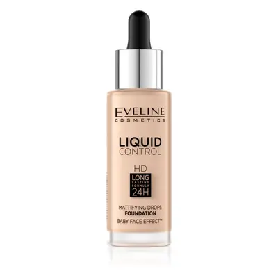 Eveline Cosmetics Liquid Control tekutý make-up s pipetou odstín 040 Warm Beige 32 ml