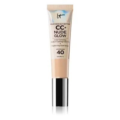 IT Cosmetics Your Skin But Better CC + Nude Glow make-up pro rozjasnění pleti SPF 40 odstín Fair