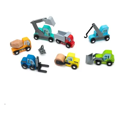 UMU Toys Construction vehicles aktivity hračka ze dřeva