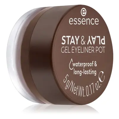 essence STAY & PLAY oční linky odstín 02 Brown 5 g