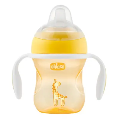 Chicco Transition Cup Yellow hrnek s držadly 4 m+ 200 ml