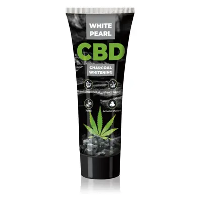 White Pearl CBD Charcoal Whitening bělicí zubní pasta s aktivním uhlím s CBD 75 ml