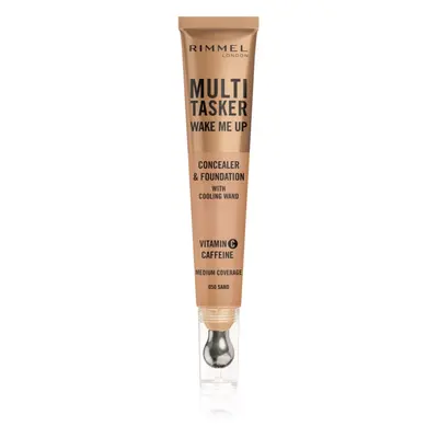 Rimmel Multi-Tasker Wake Me Up make-up a korektor pro rozjasnění pleti odstín 50 Sand 20 ml