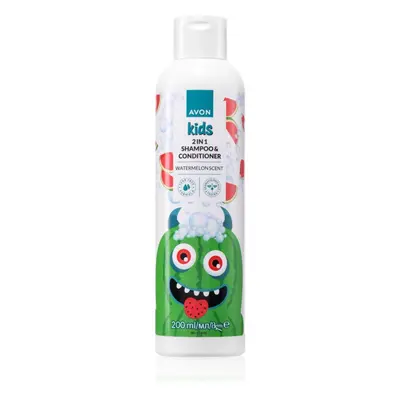 Avon Kids Watermelon šampon a kondicionér 2 v 1 200 ml