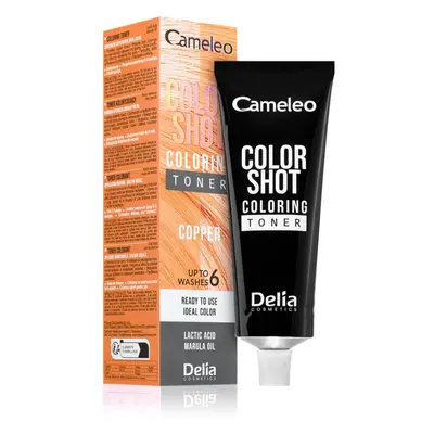 Delia Cosmetics Cameleo Color Shot barevný toner na vlasy odstín COPPER 60 ml