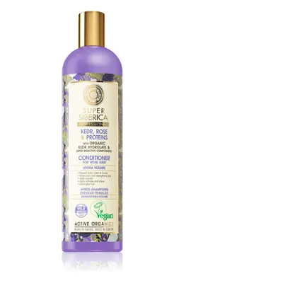 Natura Siberica Kedr, Rose & Protein objemový kondicionér pro oslabené vlasy 400 ml