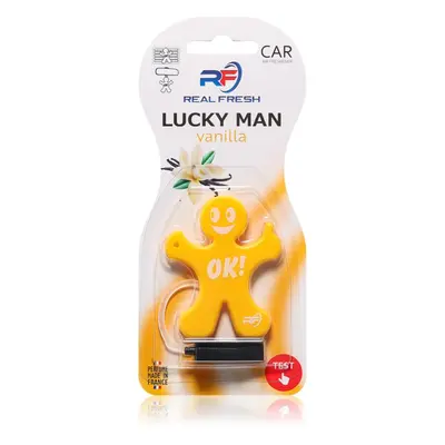 Real Fresh Lucky Man Vanilla vůně do auta 1 ks