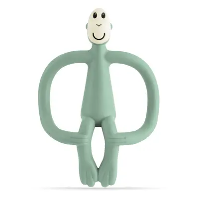 Matchstick Monkey Teething Toy and Gel Applicator kousátko s kartáčkem 2 v 1 Mint Green 1 ks