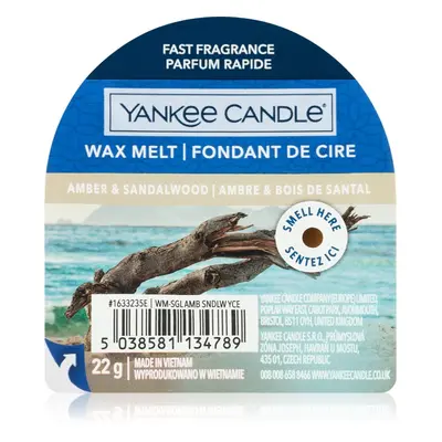 Yankee Candle Amber & Sandalwood vosk do aromalampy 22 g