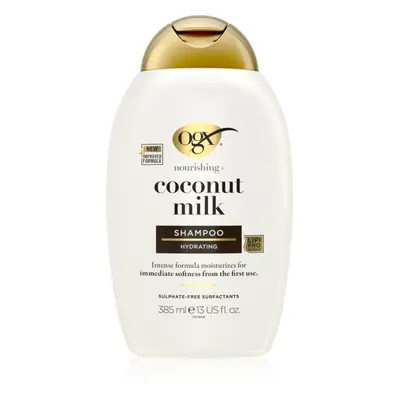 OGX Coconut Milk hydratační šampon s kokosovým olejem 385 ml