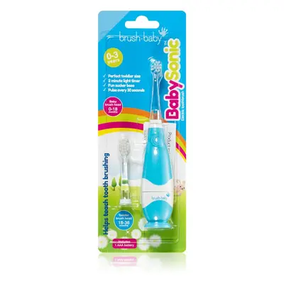 Brush Baby BabySonic elektrický zubní kartáček pro děti 0 – 36 měsíců Blue 1 ks