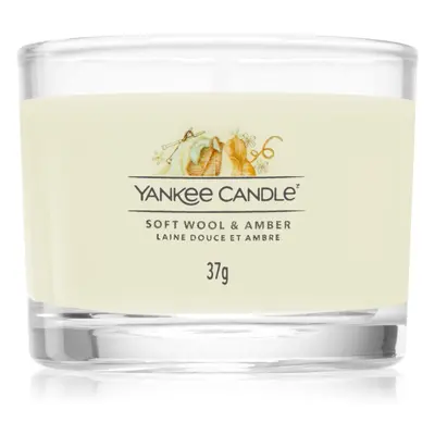 Yankee Candle Soft Wool & Amber votivní svíčka 37 g