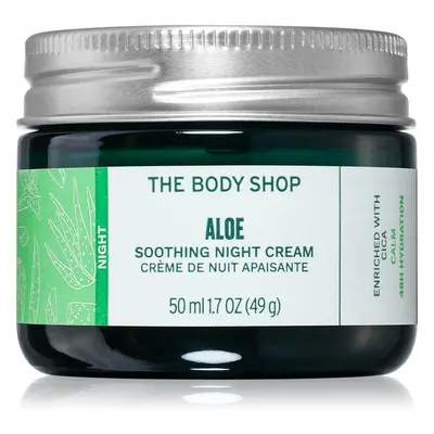 The Body Shop Aloe Soothing Night Cream zklidňující noční krém pro citlivou pleť 50 ml