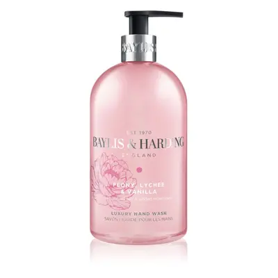 Baylis & Harding Peony, Lychee & Vanilla tekuté mýdlo na ruce s hydratačním účinkem 500 ml