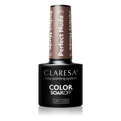 Claresa SoakOff UV/LED Color Perfect Nude gelový lak na nehty odstín 3 5 g