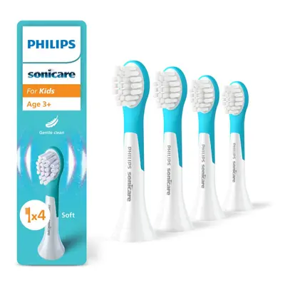 Philips Sonicare For Kids Mini 3+ HX6034/90 náhradní hlavice pro zubní kartáček pro děti 4 ks