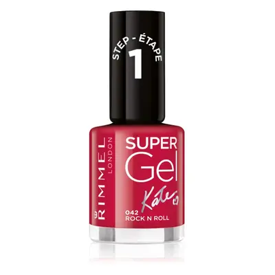 Rimmel Super Gel By Kate gelový lak na nehty bez užití UV/LED lampy odstín 042 Rock n Roll 12 ml