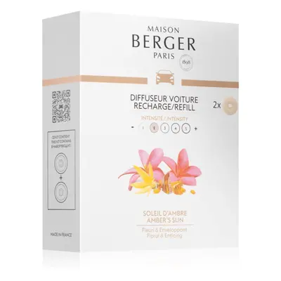 Maison Berger Paris Amber's Sun vůně do auta náhradní náplň 2x17 g