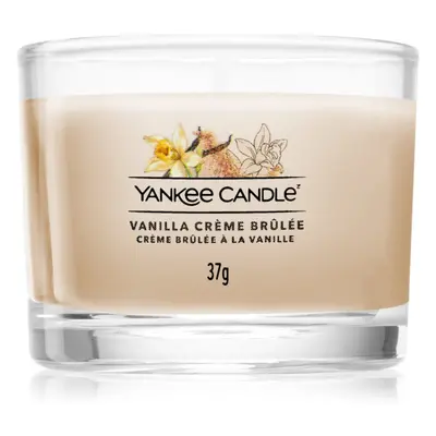 Yankee Candle Vanilla Crème Brûlée votivní svíčka glass 37 g