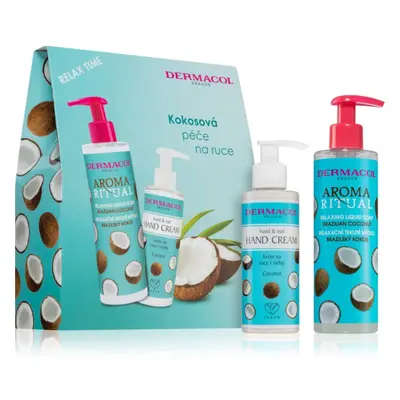 Dermacol Aroma Ritual Brazilian Coconut dárková sada na ruce a nehty