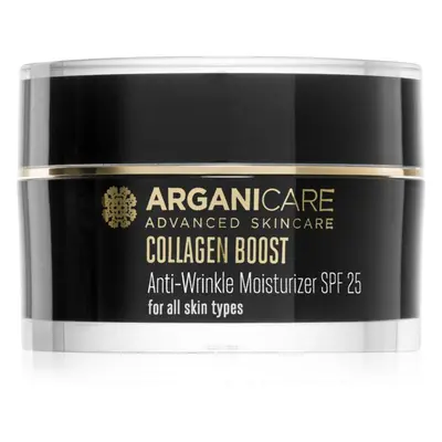 Arganicare Collagen Boost Anti-Wrinkle Moisturizer hydratační protivráskový krém SPF 25 50 ml