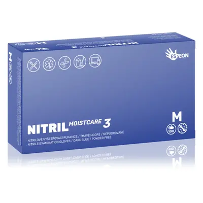 Espeon Nitril Moistcare3 Dark Blue nitrilové nepudrované rukavice s hydratačním účinkem velikost