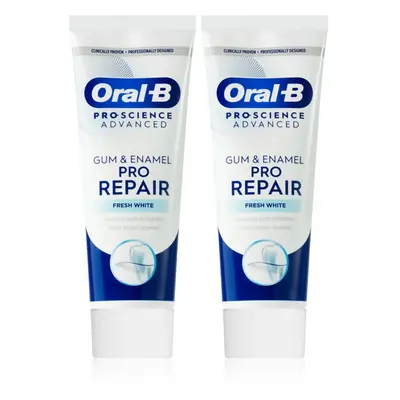 Oral B Gum & Enamel Repair Gentle Whitening jemná bělicí zubní pasta 2x75 ml