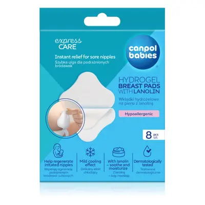 Canpol babies Hydrogel Breast Pads hydrogelové hojící prsní polštářky s lanolinem 8 ks