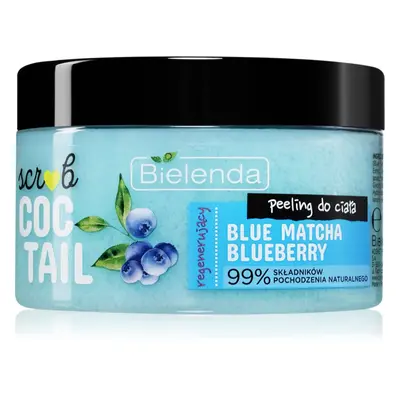 Bielenda Coctail Scrub Blue Matcha + Blueberry tělový peeling s regeneračním účinkem 350 g