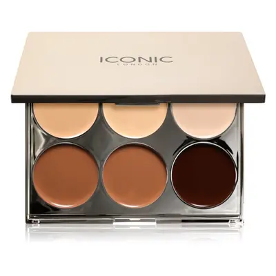 ICONIC London Multi-Use Sculpting Palette multifunkční paleta na obličej 6x2 g