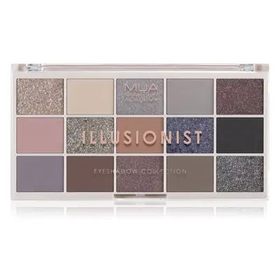 MUA Makeup Academy Professional 15 Shade Palette paletka očních stínů odstín Illusionist 12 g