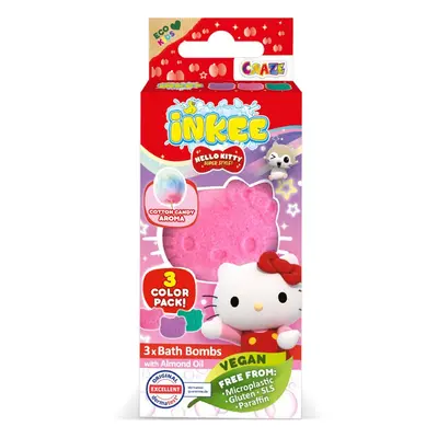 Hello Kitty Bath koupelová bomba pro děti 3x15 g