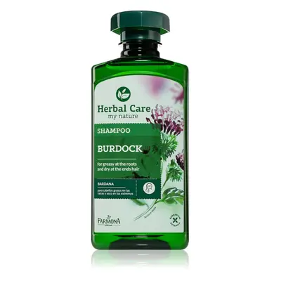 Farmona Herbal Care Burdock šampon pro mastnou vlasovou pokožku a suché konečky 330 ml