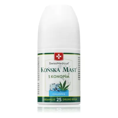 SwissMedicus Koňská mast s konopím chladivá roll-on 90 ml