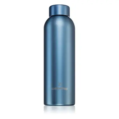 Waterdrop Thermo Steel Metal nerezová láhev na vodu barva Blue Brushed 600 ml