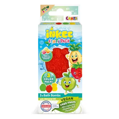 Craze INKEE Fruity Pack koupelová bomba pro děti 3x15 g