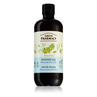 Green Pharmacy Olive & Rice Milk Shower Gel vyživující sprchový gel 500 ml