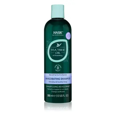 HASK Tea Tree Oil & Rosemary osvěžující šampon pro suchou a svědící pokožku hlavy 355 ml