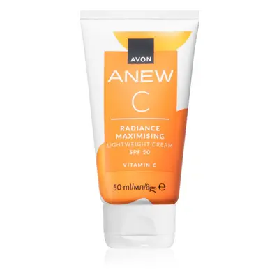 Avon Anew C Radiance Maximising lehký denní krém SPF 50 50 ml