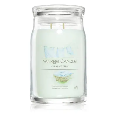 Yankee Candle Clean Cotton vonná svíčka Signature 567 g