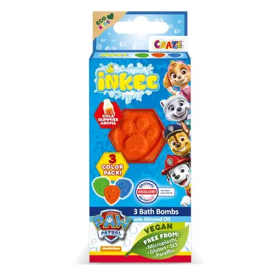 Nickelodeon Paw Patrol Bath Bomb koupelová bomba pro děti 3x15 g