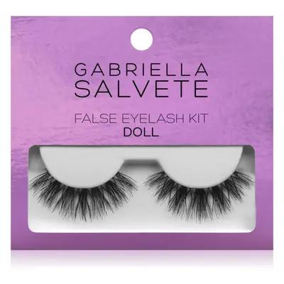 Gabriella Salvete False Eyelash Kit Doll umělé řasy s lepidlem 1 ks