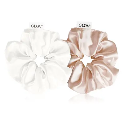 GLOV Satin Scrunchies M gumičky do vlasů Sparkling Wine/Beige 2 ks