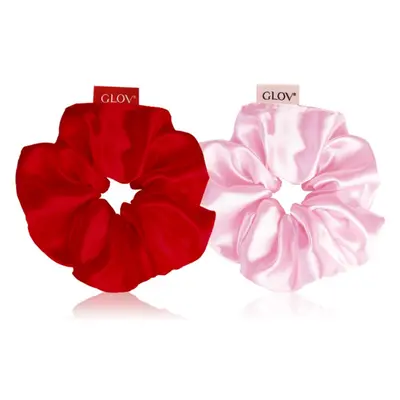 GLOV Satin Scrunchies S gumičky do vlasů Red/Pink 2 ks