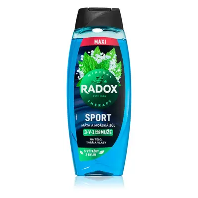 Radox Mineral Therapy sprchový gel pro muže maxi Mint & Sea Salt 450 ml