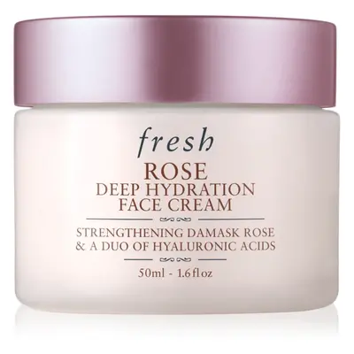 fresh Rose Deep Hydration Face Cream hydratační krém na obličej s kyselinou hyaluronovou 50 ml