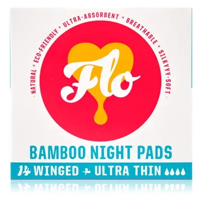 FLO Bamboo Night Pads vložky na noc 14 ks