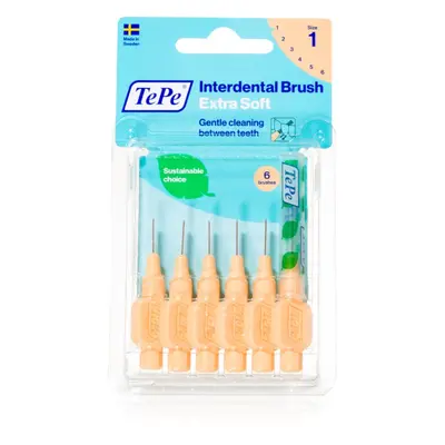 TePe Interdental Brush Extra Soft mezizubní kartáčky Orange 0,45 mm 6 ks